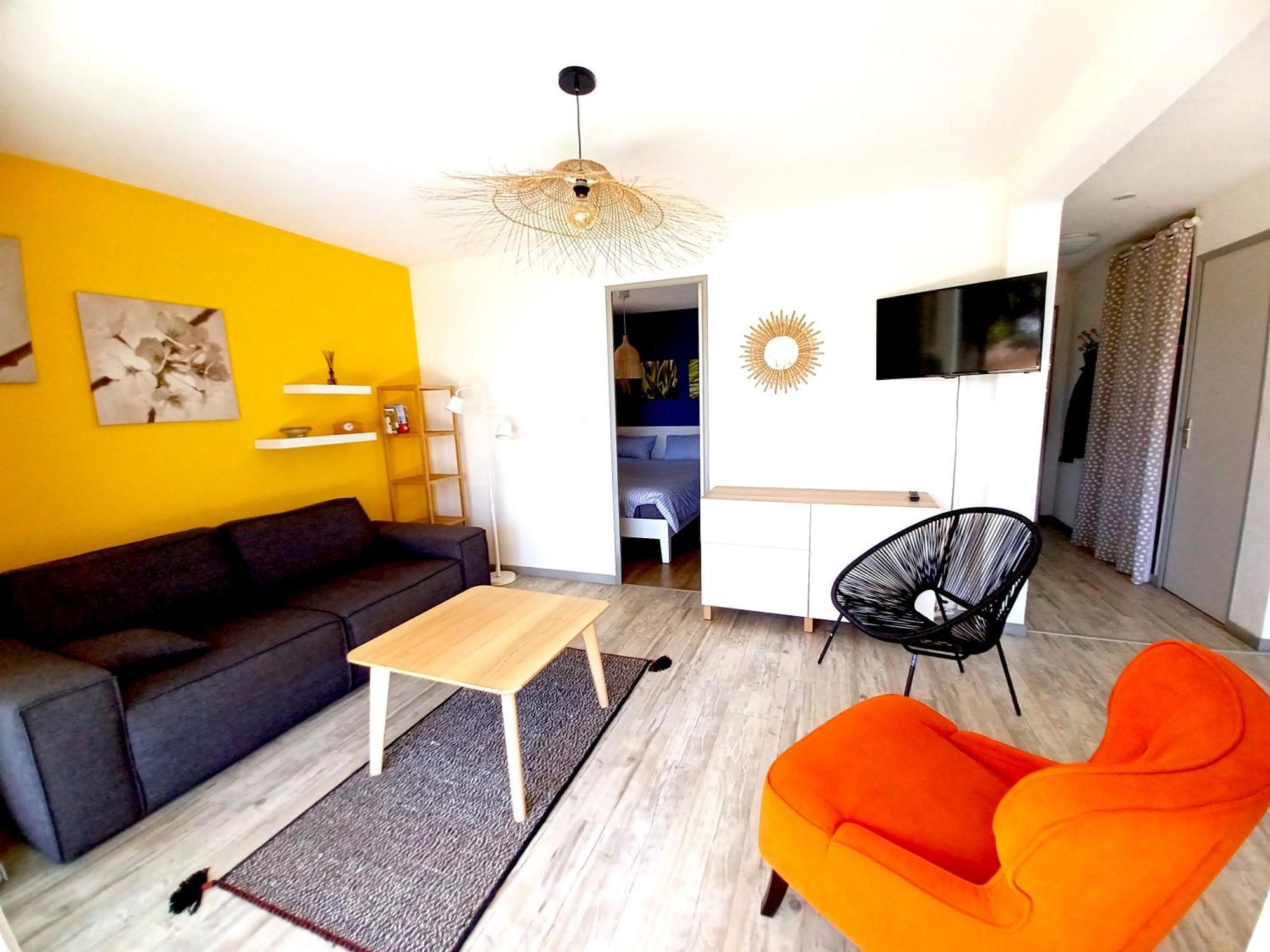 Plain-Pied Jardin 6 Personnes Clim Vue Mer Parking Wifi Terrasse Piscine Dans La Residence Saint-Pierre-la-Mer  Exterior photo
