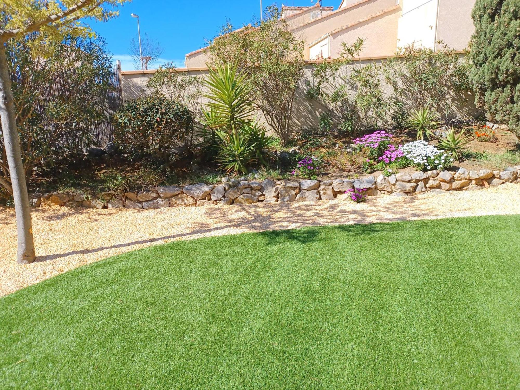 Plain-Pied Jardin 6 Personnes Clim Vue Mer Parking Wifi Terrasse Piscine Dans La Residence Saint-Pierre-la-Mer  Exterior photo